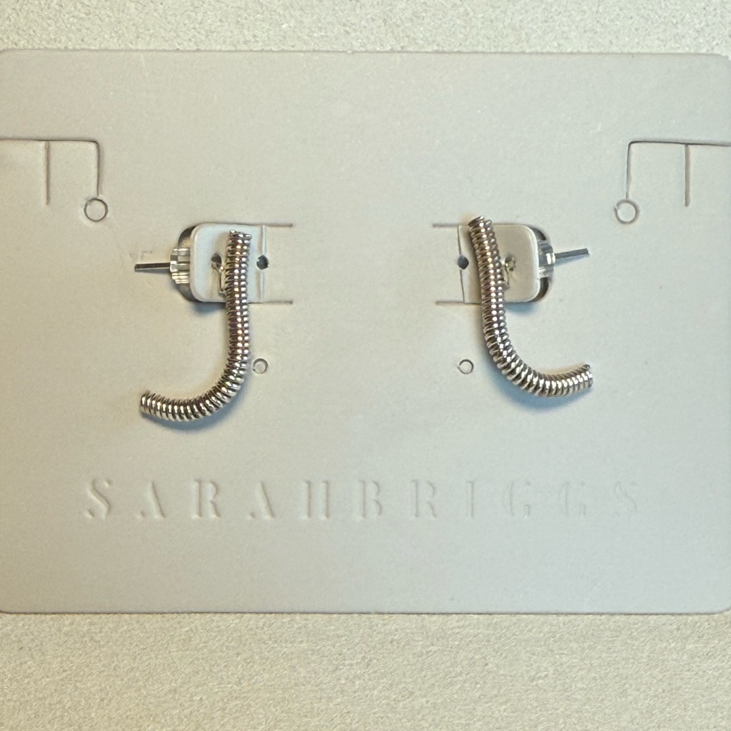 Silver Coil Earrings